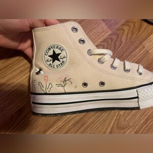 Embroidered youth converse